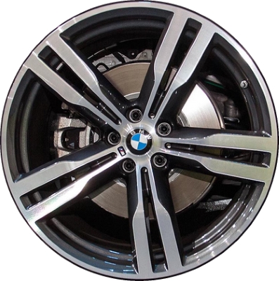 ALY86281 BMW 640i GT, 740e, 740i, 745e, 750i, M760i Wheel/Rim Charcoal  Machined #36117850581