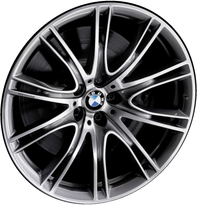 BMW 640i GT 2018-2019, 740e 2017-2019, 740i 2016-2022, 745e 2020, 750i 2016-2022, M760i 2017-2020 grey machined 20x8.5 aluminum wheels or rims. Hollander part number, OEM part number 36117850583.