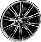 ALY86282 BMW 640i GT, 740e, 740i, 745e, 750i, M760i Wheel/Rim Grey Machined #36117850583