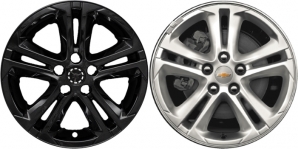 IMP-412BLK Chevrolet Cruze Black Wheel Skins (Hubcaps/Wheelcovers) 16 Inch Set