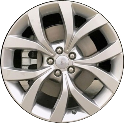 Land Rover Discovery Sport 2020-2023, Range Rover Evoque 2020-2023 powder coat silver 20x8 aluminum wheels or rims. Hollander part number 72339U20, OEM part number LR114521.