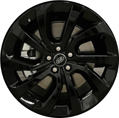 Land Rover Discovery Sport 2020-2023 powder coat black 20x8 aluminum wheels or rims. Hollander part number 72356a, OEM part number LR126106.