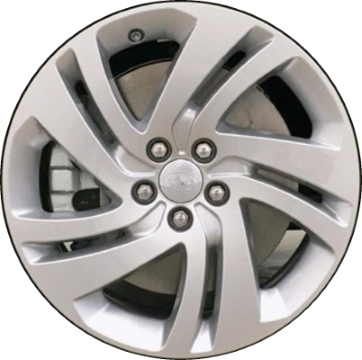 Land Rover Discovery Sport 2020-2023, Range Rover Evoque 2020-2023 powder coat silver 18x8 aluminum wheels or rims. Hollander part number 72336, OEM part number LR126475.