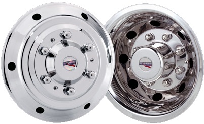 Dodge Sprinter 3500 2004-2006, Stainless Steel Hubcaps, Wheel Covers, Simulators and Liners for 16 Inch Steel Wheels. Part Number RW1600-2SAK.