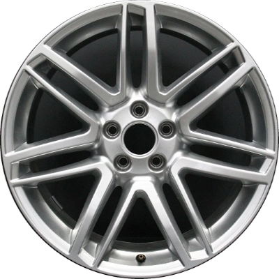 Audi A7 2016-2018 powder coat hyper silver 19x9 aluminum wheels or rims. Hollander part number ALY58980, OEM part number 4H0601025CA.