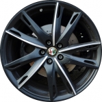 ALY58154 Alfa Romeo 4C Wheel/Rim Black Machined #68237520AA