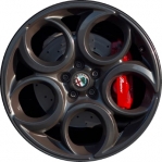 ALY58157U30 Alfa Romeo 4C Wheel/Rim Charcoal Painted #68237424AA