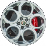 ALY58157U20 Alfa Romeo 4C Wheel/Rim Silver Painted #68237423AA