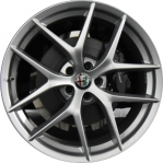 ALY58174U77/58188 Alfa Romeo Stelvio Wheel/Rim Hyper Silver #6ME44UDBAA