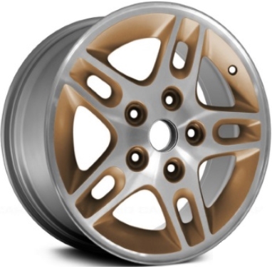 Jeep Grand Cherokee 1999-2004 gold machined 16x7 aluminum wheels or rims. Hollander part number ALY9041U55, OEM part number Not Yet Known.