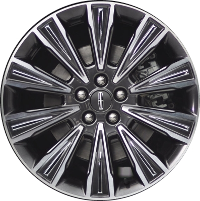 Lincoln MKZ 2015-2016 charcoal machined 19x8 aluminum wheels or rims. Hollander part number ALY10023, OEM part number FP5Z1007B.