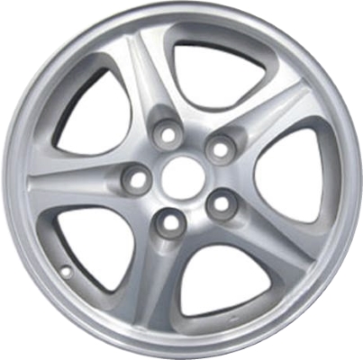 Dodge Avenger 1998-2000 silver machined 16x6 aluminum wheels or rims. Hollander part number ALY2094, OEM part number Not Yet Known.