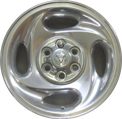 Dodge Durango 1998-1999 polished 15x7 aluminum wheels or rims. Hollander part number ALY2097, OEM part number Not Yet Known.