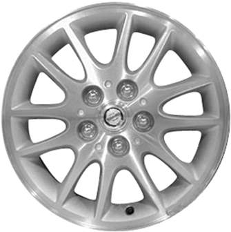Chrysler Sebring 2003-2005 silver machined 16x6 aluminum wheels or rims. Hollander part number ALY2207, OEM part number Not Yet Known.