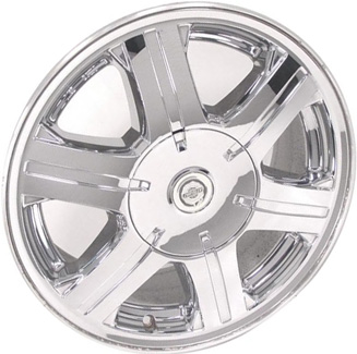 Chrysler Pacifica 2004-2008 chrome 17x7.5 aluminum wheels or rims. Hollander part number ALY2216A/B, OEM part number Not Yet Known.