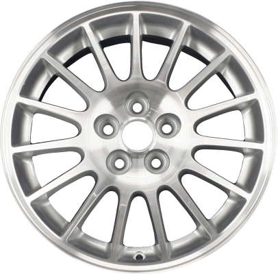 Chrysler Sebring 2004-2006 silver machined 16x6.5 aluminum wheels or rims. Hollander part number ALY2228U, OEM part number Not Yet Known.