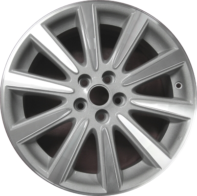 Chrysler Sebring 2006 silver machined 17x7 aluminum wheels or rims. Hollander part number ALY2268U10, OEM part number Not Yet Known.