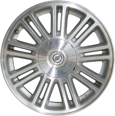 Chrysler Sebring 2007-2009 silver machined 17x6.5 aluminum wheels or rims. Hollander part number ALY2284, OEM part number Not Yet Known.
