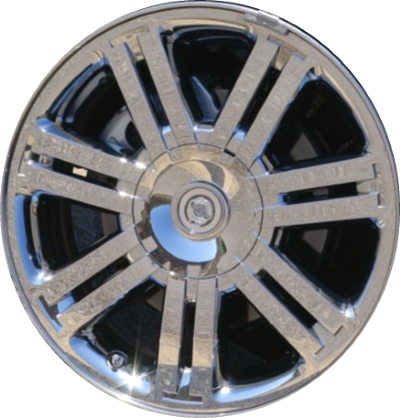 Chrysler Sebring 2007-2009 chrome clad 18x7 aluminum wheels or rims. Hollander part number ALY2285, OEM part number Not Yet Known.