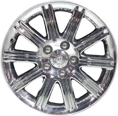 Chrysler Aspen 2007-2009 chrome clad 20x8 aluminum wheels or rims. Hollander part number ALY2294, OEM part number Not Yet Known.