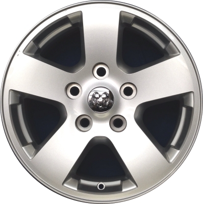 Dodge Ram 1500 2009-2012 powder coat silver or grey 17x7 aluminum wheels or rims. Hollander part number ALY2362U, OEM part number Not Yet Known.