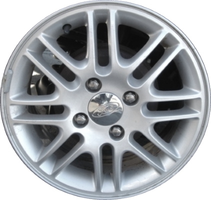 Ford Focus 2000-2011 powder coat silver 15x6 aluminum wheels or rims. Hollander part number ALY3367A20HH, OEM part number YS4Z1007DA.