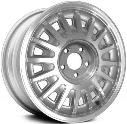 Mercury Grand Marquis 1998-2002 silver or gold machined 16x7 aluminum wheels or rims. Hollander part number ALY3386U, OEM part number 1W3Z-1007-AA.