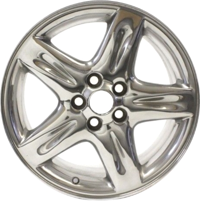 Lincoln LS 2000-2005 chrome 17x7.5 aluminum wheels or rims. Hollander part number ALY3445U85, OEM part number 1W4Z1007AA.