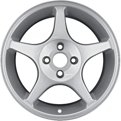 Ford Focus 2002-2004 powder coat silver 17x7 aluminum wheels or rims. Hollander part number ALY3481, OEM part number 2M5Z1007AA.