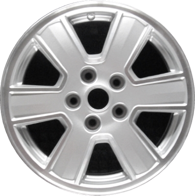 Mercury Mariner 2008-2011 silver machined 16x7 aluminum wheels or rims. Hollander part number ALY3682, OEM part number 8E6Z1007F.