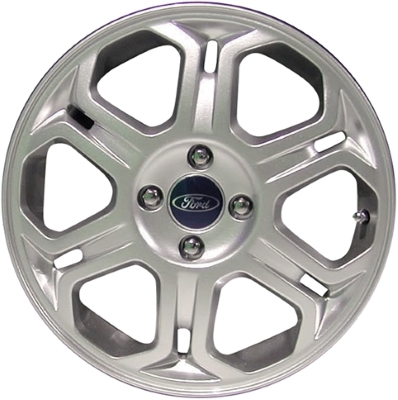 Ford Focus 2008-2011 powder coat silver 16x6 aluminum wheels or rims. Hollander part number ALY3704, OEM part number 8S4Z1007F.