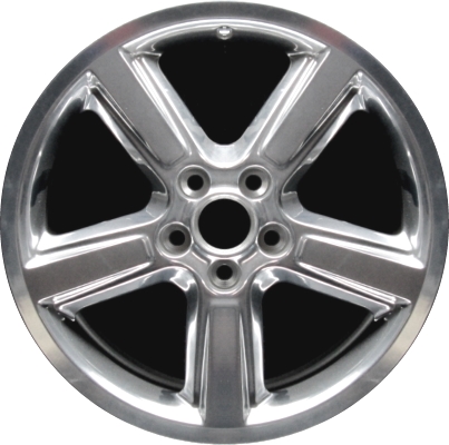 Ford Mustang 2008-2009 polished 18x8 aluminum wheels or rims. Hollander part number ALY3707, OEM part number 8R3Z1007S.