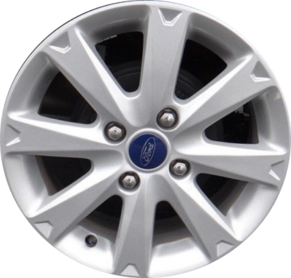 Ford Fiesta 2011-2013 powder coat silver 15x6 aluminum wheels or rims. Hollander part number ALY3835, OEM part number AE8Z1007A.