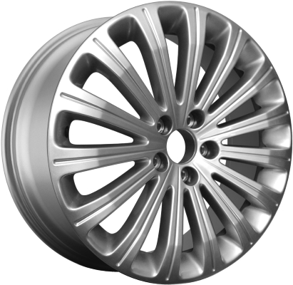 Lincoln MKX 2011-2015 powder coat silver 18x8 aluminum wheels or rims. Hollander part number ALY3851U20, OEM part number BA1Z1007A.