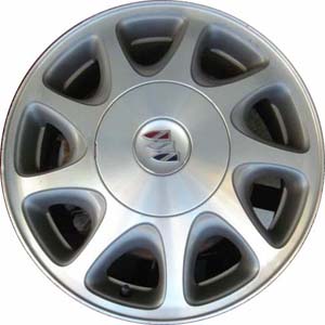 Buick Regal 1997-2004 grey machined 16x6.5 aluminum wheels or rims. Hollander part number ALY4030, OEM part number 12362297.