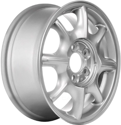 Buick Park Avenue 2000-2003 powder coat silver 16x6.5 aluminum wheels or rims. Hollander part number ALY4035, OEM part number 9593514.
