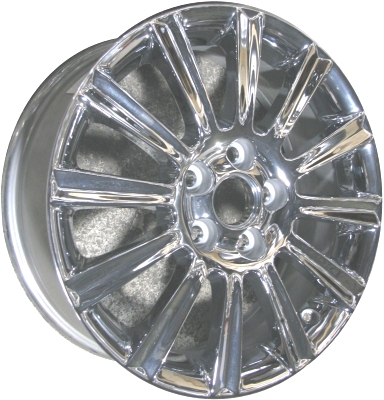 Buick Allure 2007-2009, LaCrosse 2007-2009 chrome 17x6.5 aluminum wheels or rims. Hollander part number 4071, OEM part number 9596186.