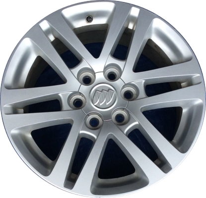 Buick Enclave 2008-2016 powder coat silver or machined 18x7.5 aluminum wheels or rims. Hollander part number ALY4076U/4077, OEM part number 19167191, 19178702, 9597952.