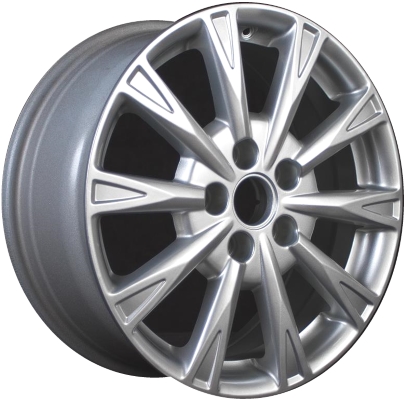 Buick Lucerne 2009-2011 powder coat silver 17x7 aluminum wheels or rims. Hollander part number ALY4091U20/4089, OEM part number 9597251, 9598605.