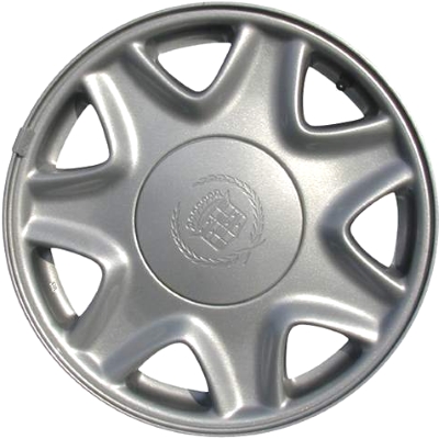 Cadillac Eldorado 1995-2002, Seville 1995 powder coat silver 16x7 aluminum wheels or rims. Hollander part number 4522, OEM part number 9593096.
