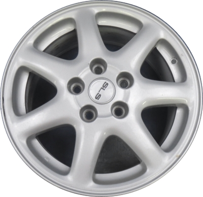 Cadillac Seville 1998-2004 powder coat silver 16x7 aluminum wheels or rims. Hollander part number ALY4538, OEM part number 9592895.