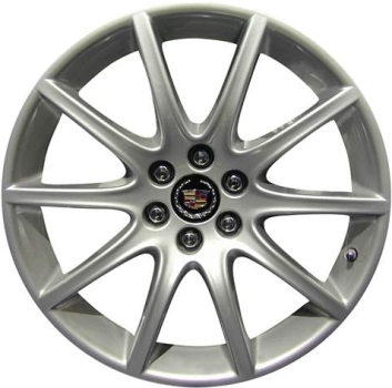 Cadillac CTS-V 2006-2009, STS-V 2006-2009 powder coat hyper silver 18x8.5 aluminum wheels or rims. Hollander part number 4595, OEM part number 9595789.