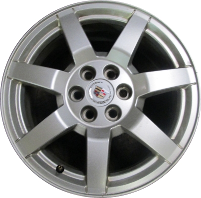 Cadillac SRX 2006-2009 powder coat silver or machined 17x7.5 aluminum wheels or rims. Hollander part number ALY4606U/4629, OEM part number 9595747, 9597754.