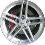 ALY5090U20 Chevrolet Corvette Wheel/Rim Silver Painted #9594355