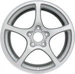 ALY5102U20 Chevrolet Corvette Wheel/Rim Silver Painted #9593798