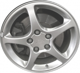 ALY5122U10 Chevrolet Corvette Wheel/Rim Silver Painted #9594183