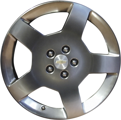 Chevrolet Cobalt 2005-2010 powder coat smoked hyper 18x7 aluminum wheels or rims. Hollander part number ALY5216U78, OEM part number 9595919.