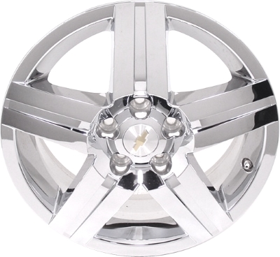 Chevrolet Equinox 2007-2009 chrome clad bright 17x7 aluminum wheels or rims. Hollander part number ALY5277, OEM part number 9597514.