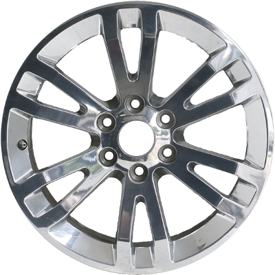 Buick Rainier 2004-2007, Trailblazer 2004-2008, Envoy 2004-2009 polished 18x8 aluminum wheels or rims. Hollander part number 5321, OEM part number 17800192.