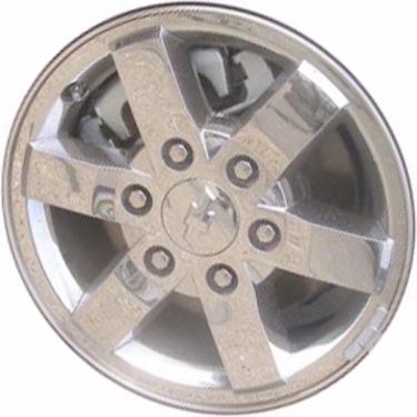 Chevrolet Colorado 2008-2012, Canyon 2008-2012 chrome clad 16x6.5 aluminum wheels or rims. Hollander part number 5364, OEM part number 9598795, 19180932.